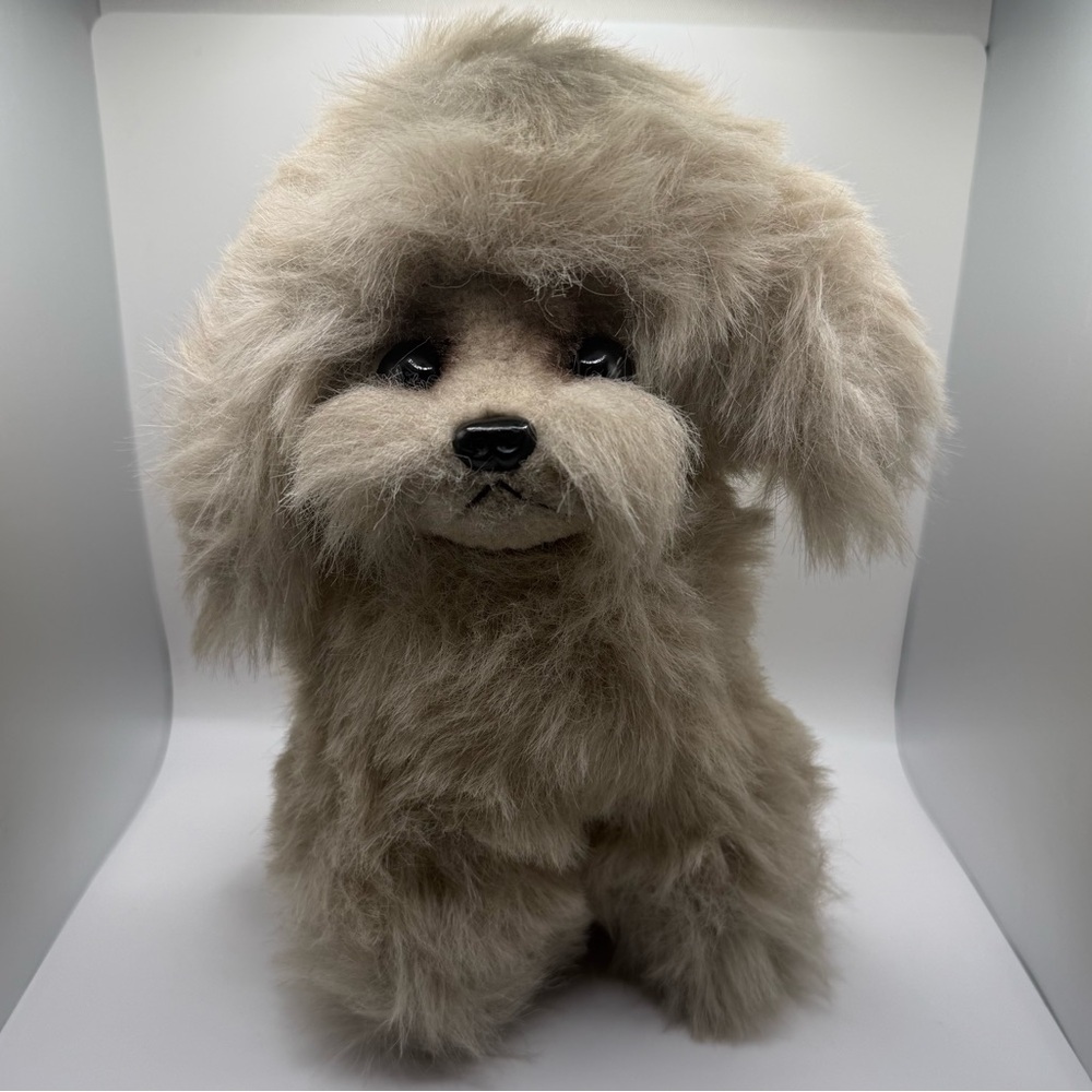 RARE Vintage Applause Realistic Fluffy Dog Plush Made in Japan